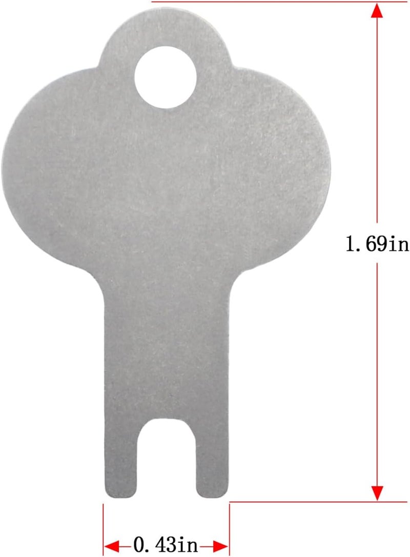MUGLFPT (4PCS) Oasis Creations Paper Towel Dispenser Replacement Keys, Suitable for Oasis Creations Wall Mounted Touchless Paper Towel/Toilet Paper Dispenser and Manual Press Soap Dispenser - Universal Key - Image 2